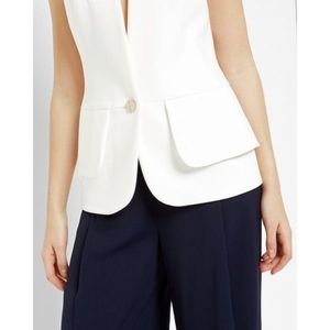 Ted Baker Cayciw Cotton peplum Suit Vest